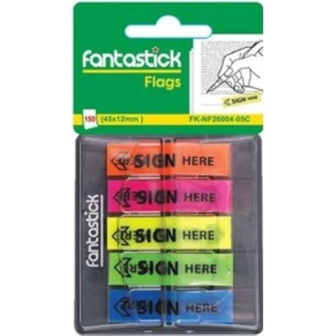 Fantastick Sign Here Flags  45x25mm BX=24BLS FK-NF45025